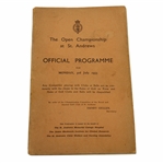 1933 Open Championship at St. Andrews Official Monday Program