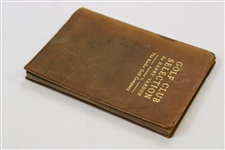 1916 'Golf Club Selection' Book by Harry Vardon in VG Condition