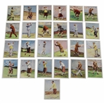 Full Set of Twenty-Five (25) WD & HO Wills Famous Golfers Tobacco Golf Cards