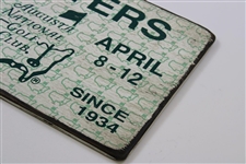 2015 Masters Tournament Wooden Badge Sign