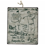 Bobby Jones Commemorative 1933 Course Opening Wooden Sign