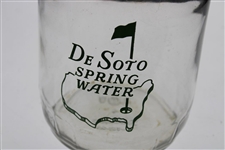 c. 1960's Augusta National Masters Champs Ceremony De Soto Spring Water Glass Jug