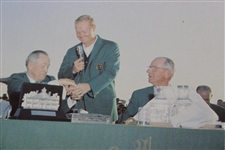 c. 1960's Augusta National Masters Champs Ceremony De Soto Spring Water Glass Jug