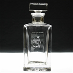 Augusta National Golf Club Name of Golf Holes Glass Decanter w/Stopper in Original Box