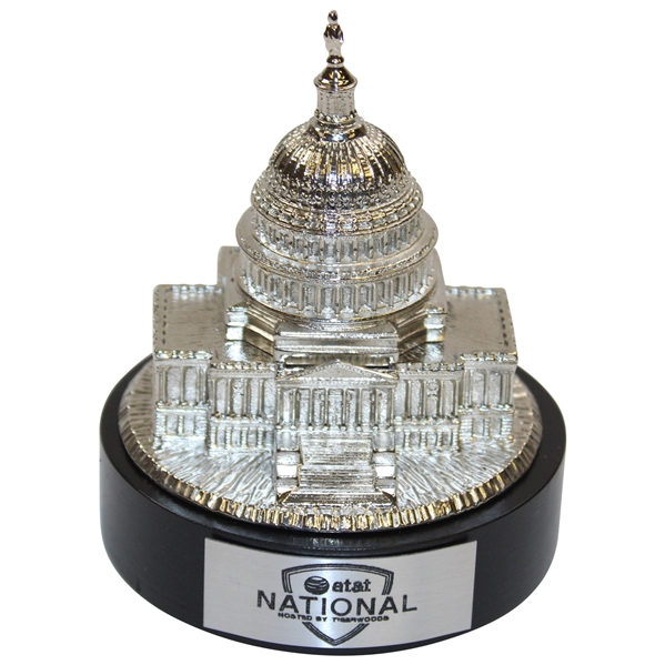 Malcolm DeMille Gift from Tigers First Professional Golf Event AT&T National Trophy