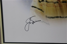 Jack Nicklaus Signed Ltd Ed 386/500 Print Framed by Powler - 2000 Memorial Tournament Program JSA ALOA