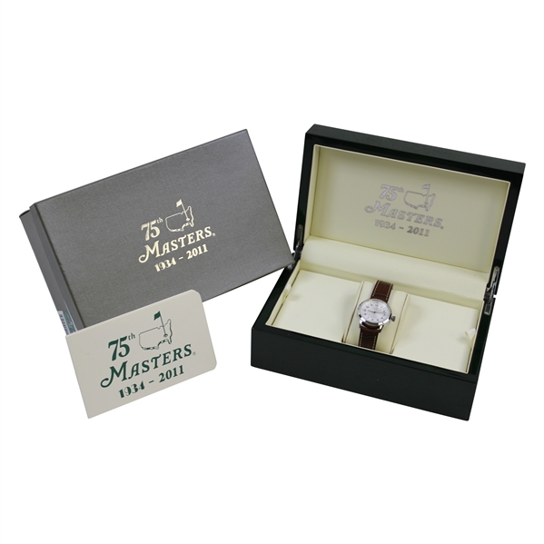 2011 Masters Tournament 75th Anniversary Ltd Ed #74/400 Ladies Watch in Original Emerald Box