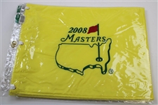 Five (5) Masters Tournament Embroidered Flags in Original Packages - 2008-2012