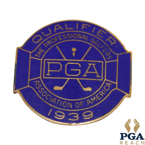 1939 PGA Championship at Pomonok CC Contestant Badge - Henry Picard Winner