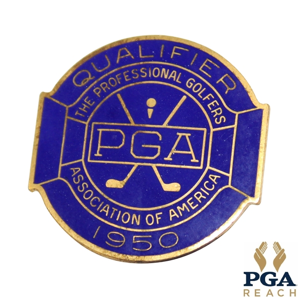 1950 PGA Championship at Scioto CC Contestant Badge - Chandler Harper Winner