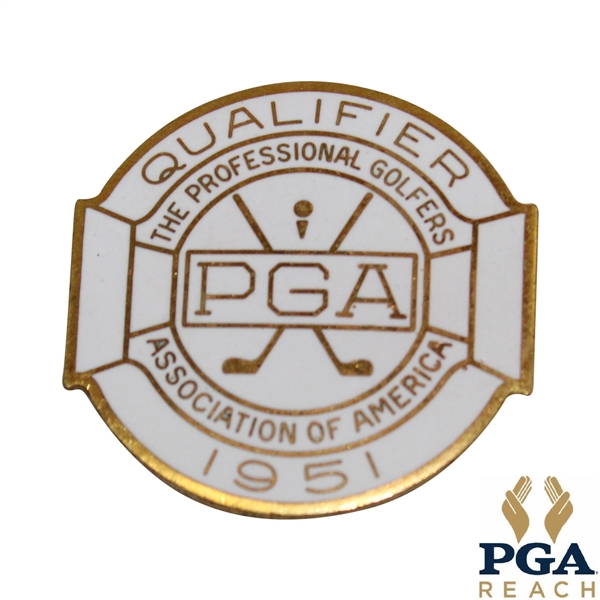 1951 PGA Championship at Oakmont CC Contestant Badge - Sam Snead Winner
