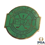 1953 PGA Championship at Birmingham CC Contestant Badge - Walter Burkemo Winner