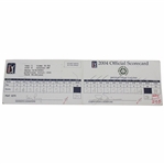 Jack Nicklaus Final Cut Made Final Rd Official Competitor Scorecard - 2004 The Memorial Tournament