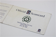Jack Nicklaus' Final Cut Made Final Rd Official Competitor Scorecard - 2004 The Memorial Tournament