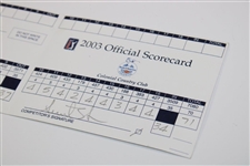Annika Sorenstam's First Woman in 50yrs To Play PGA Tour Event Rd 1 Official Scorecard - 2003 Colonial