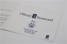 Annika Sorenstam's First Woman in 50yrs To Play PGA Tour Event Rd 1 Official Scorecard - 2003 Colonial