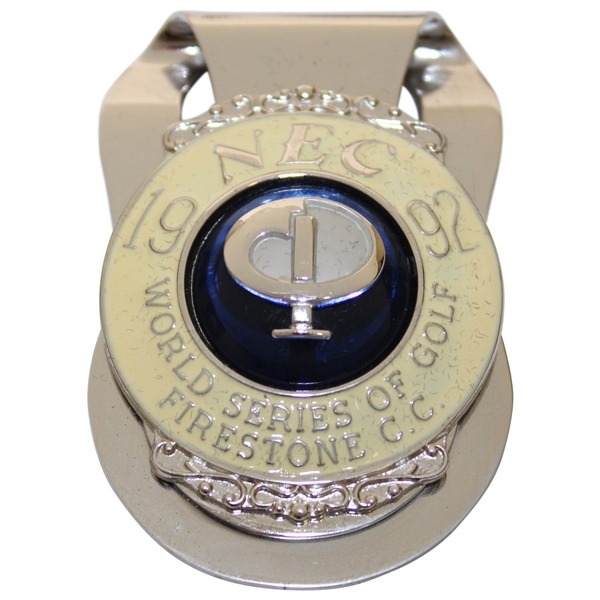 1992 NEC World Series of Golf at Firestone CC Contestant Badge/Clip in Case