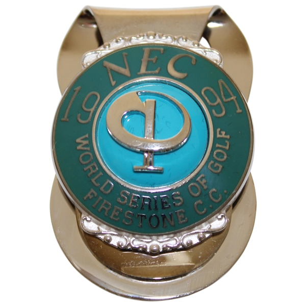 1994 NEC World Series of Golf at Firestone CC Contestant Badge/Clip in Case & Box
