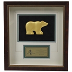 Jack Nicklaus 2017 Cup Matches 2nd Place Trophy Plaque - Framed