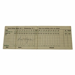 Ben Hogan Signed Classic Shady Oaks Country Club Scorecard - Home Course JSA ALOA