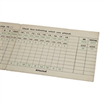 Ben Hogan Signed Classic Shady Oaks Country Club Scorecard - Home Course JSA ALOA