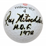 Football HoF Ray Nitschke Signed Wilson TC2 Golf Ball with HoF 1978 JSA #AG05929