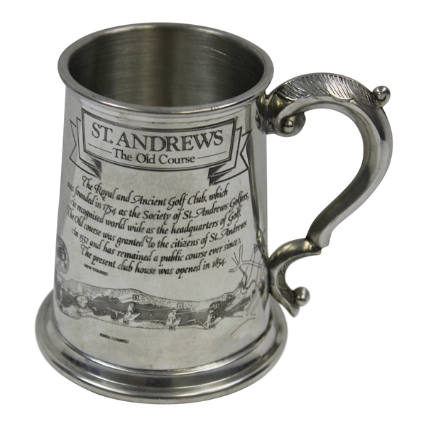 St. Andrews The Old Course Pewter Golf Tankard - Made in England