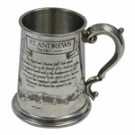 St. Andrews The Old Course Pewter Golf Tankard - Made in England