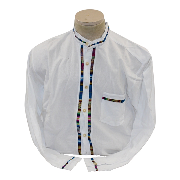 Chi-Chi Rodriguez Personal Sumag Maki White Long Sleeve Shirt - Size Medium