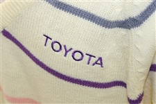 Chi-Chi Rodriguez's Personal V-Neck Long Sleeve Size M Jack Nicklaus Sweater with Toyota Sponsor