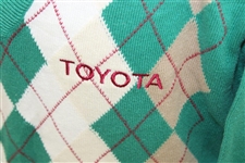 Chi-Chi Rodriguez's Personal V-Neck Long Sleeve Size M Jack Nicklaus Argyle Sweater with Toyota Sponsor