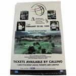 Tiger, Els, Greg & Colin Signed 1999 World Golf Championship Poster Beckett# AB03815