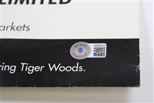 Tiger, Els, Greg & Colin Signed 1999 World Golf Championship Poster Beckett# AB03815