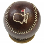 Masters Limited Edition Berckmans Links & Kings Leather Baseball in Drawstring Pouch with Stand