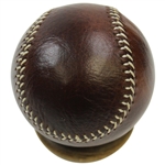 Masters Limited Edition Berckman's Links & Kings Leather Baseball in Drawstring Pouch with Stand