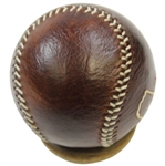 Masters Limited Edition Berckman's Links & Kings Leather Baseball in Drawstring Pouch with Stand