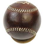 Masters Limited Edition Berckman's Links & Kings Leather Baseball in Drawstring Pouch with Stand
