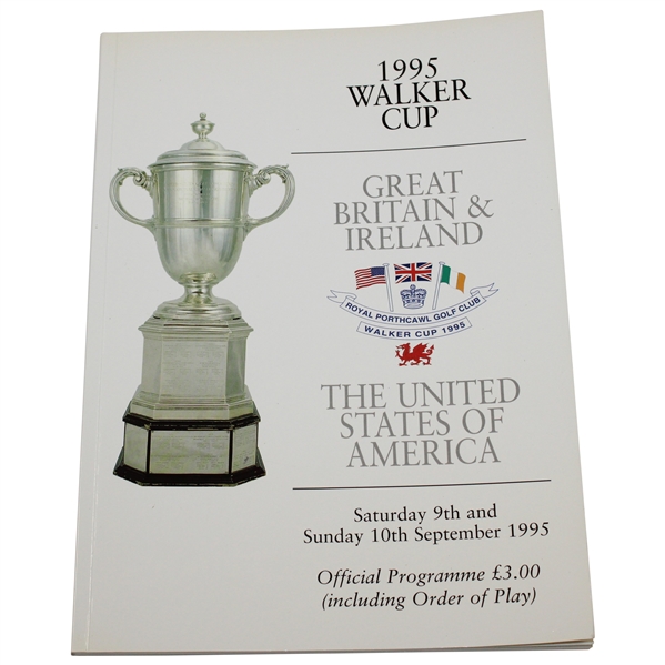Tiger Woods & others Signed 1995 Walker Cup Official Program JSA FULL #XX58694