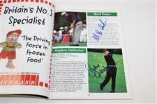 Tiger Woods & others Signed 1995 Walker Cup Official Program JSA FULL #XX58694