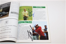 Tiger Woods & others Signed 1995 Walker Cup Official Program JSA FULL #XX58694