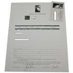 Tiger Woods Signed 2005 Hotel Guest Registration with Alias Name PSA# Z05697