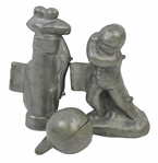 Circa 1910 Set of Three Ice Cream/Butter/Chocolate Pewter Molds