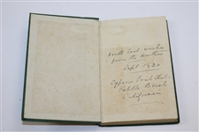 Alister MacKenzie Inscribed 1920 'Golf Architecture' Book With best wishes from the author 