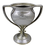 Large Derby Silver Plate Co. Golf Illustrated Trophy Won by Arthur C. Bass