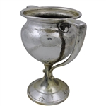 Large Derby Silver Plate Co. Golf Illustrated Trophy Won by Arthur C. Bass