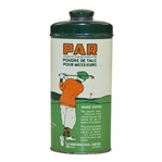 Circa 1920s Golf Themed Par Talcum Powder Tin