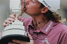Cam Smith Signed 8x10 Photo Kissing the Claret Jug JSA #AH61366