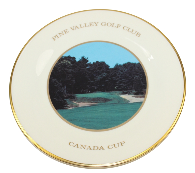 1990 Pine Valley Golf Club Canada Cup Hole 8 Lenox Porcelain Plate