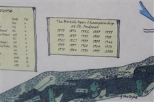 St. Andrews 'The Old Course' Undated Print - Framed