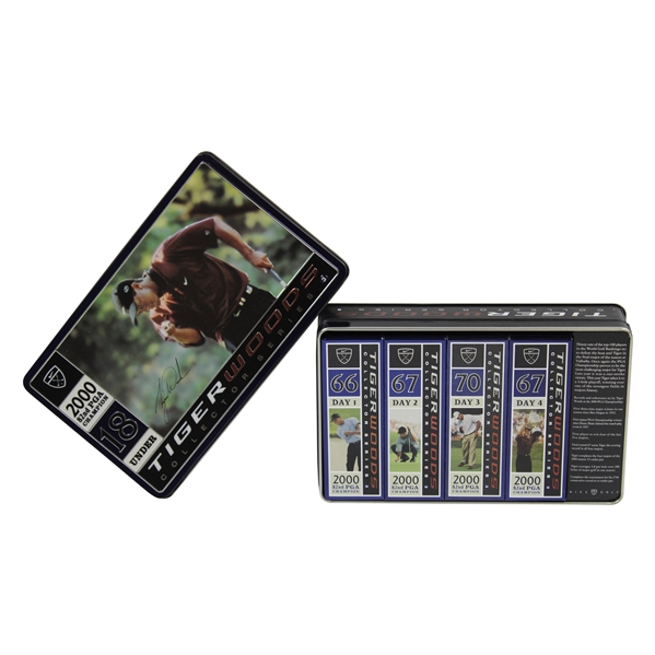 Tiger Woods 2000 PGA Championship Commemorative Metal Dozen Golf Balls Tin